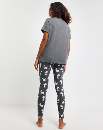 Pretty Secrets Christmas Scotty Dog Value Pyjama Legging Set