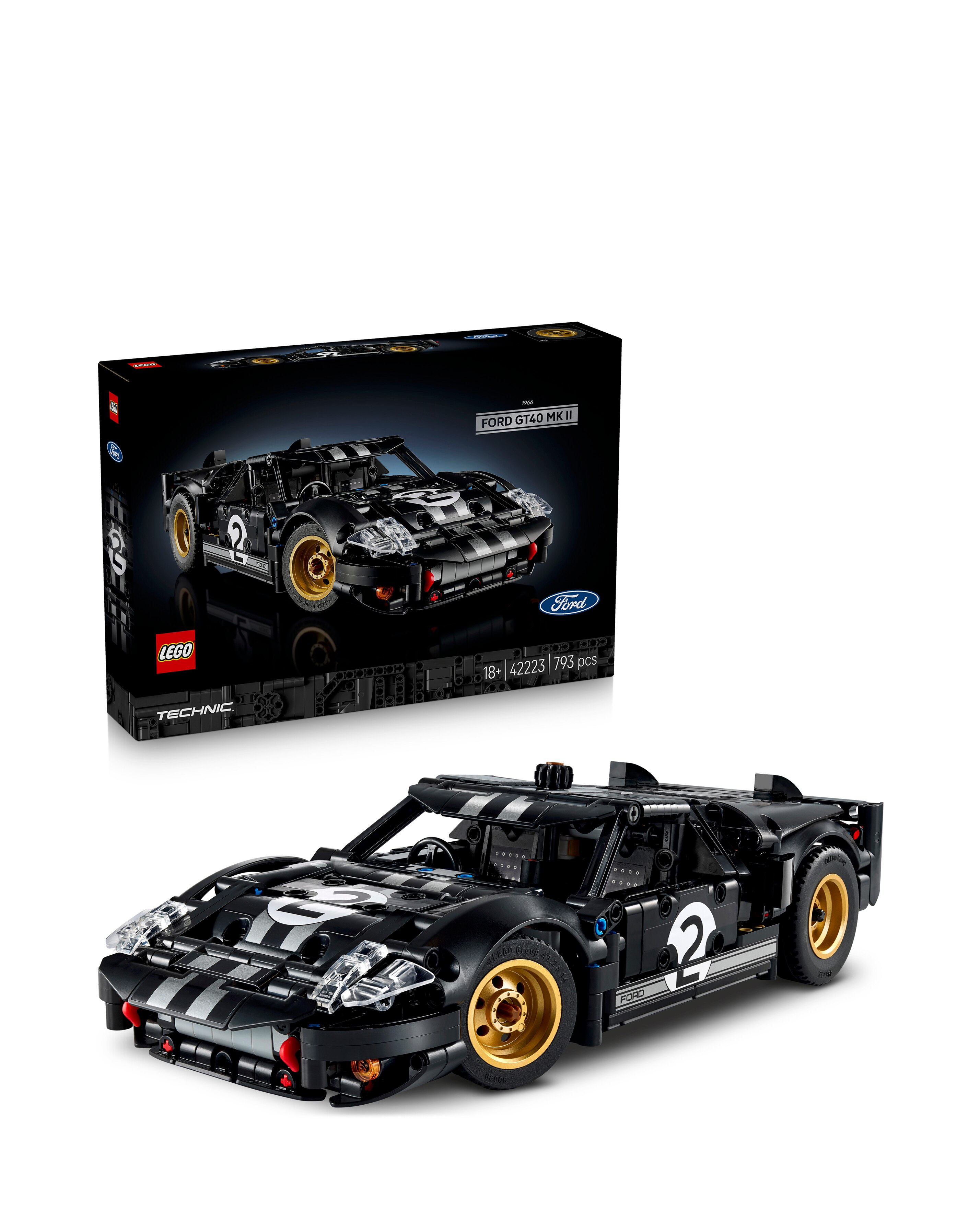 LEGO Technic 1966 Ford GT40 MKII Race Car 42223 | JD Williams