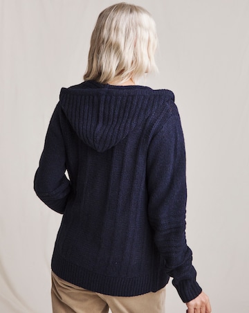Julipa Hooded Zip Up Cardigan