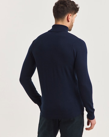 Merino Wool Roll Neck Jumper