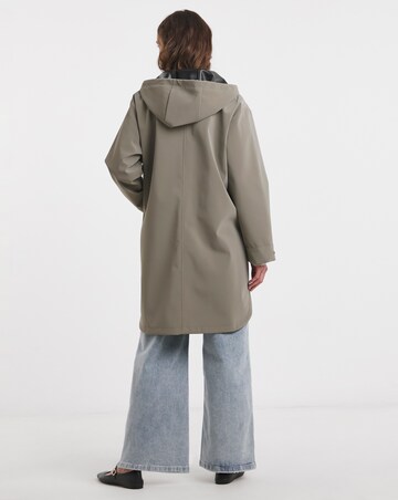 Sage Rubberised Raincoat