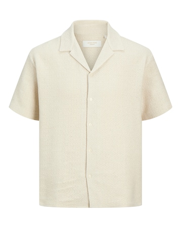 Jack & Jones Montauk Crochet Shirt - Cream