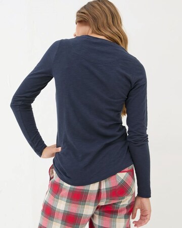 Fatface Surfboard Pyjama Top Navy