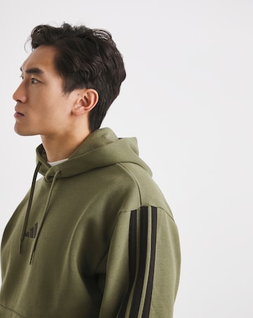 adidas 3 Stripes Fleece Hoodie