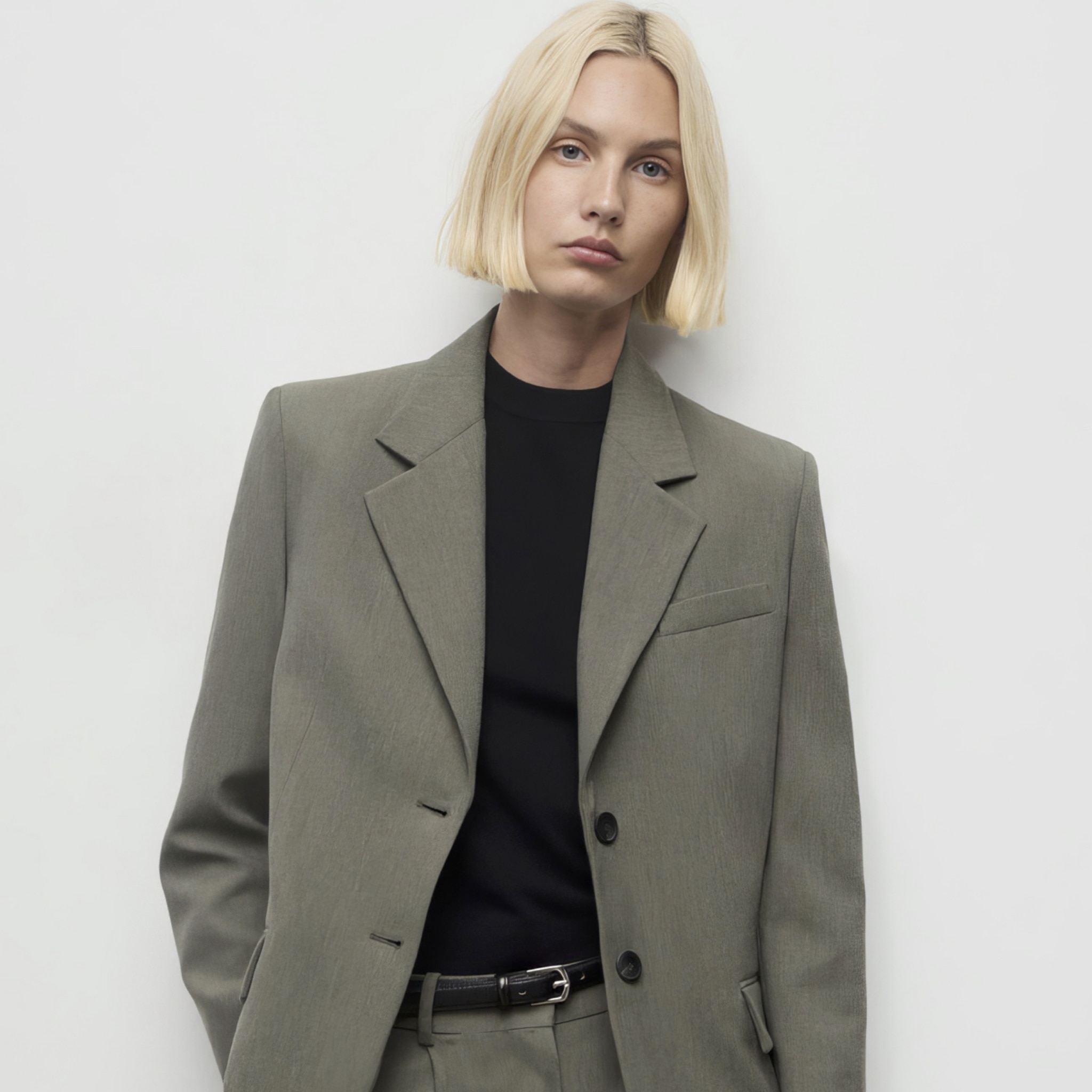 Woman wearing Mango clothing