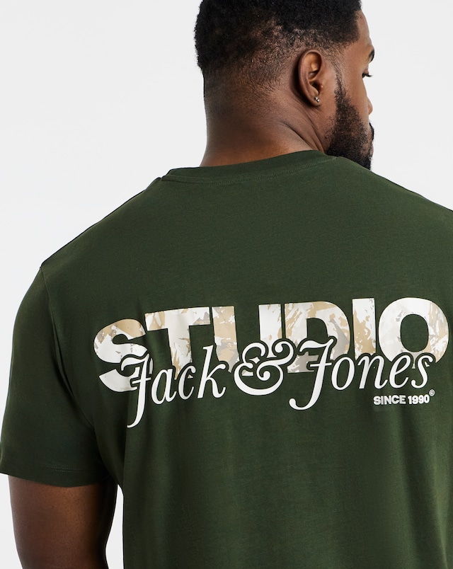JACK & JONES Yuki Back Graphic Crew Neck T-Shirt