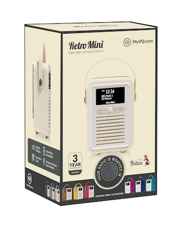 VQ Retro Mini DAB Radio - Black