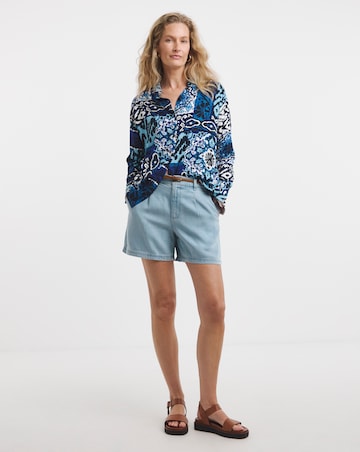 Co-Ord Scarf Print Shirt