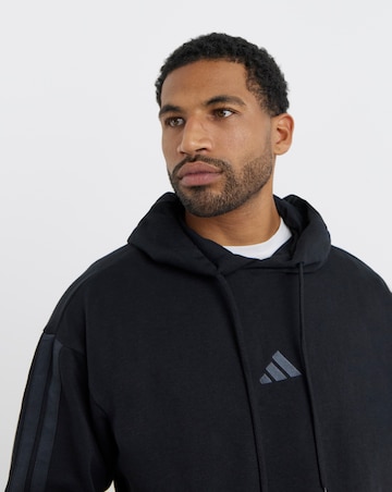 adidas 3 Stripes Fleece Hoodie