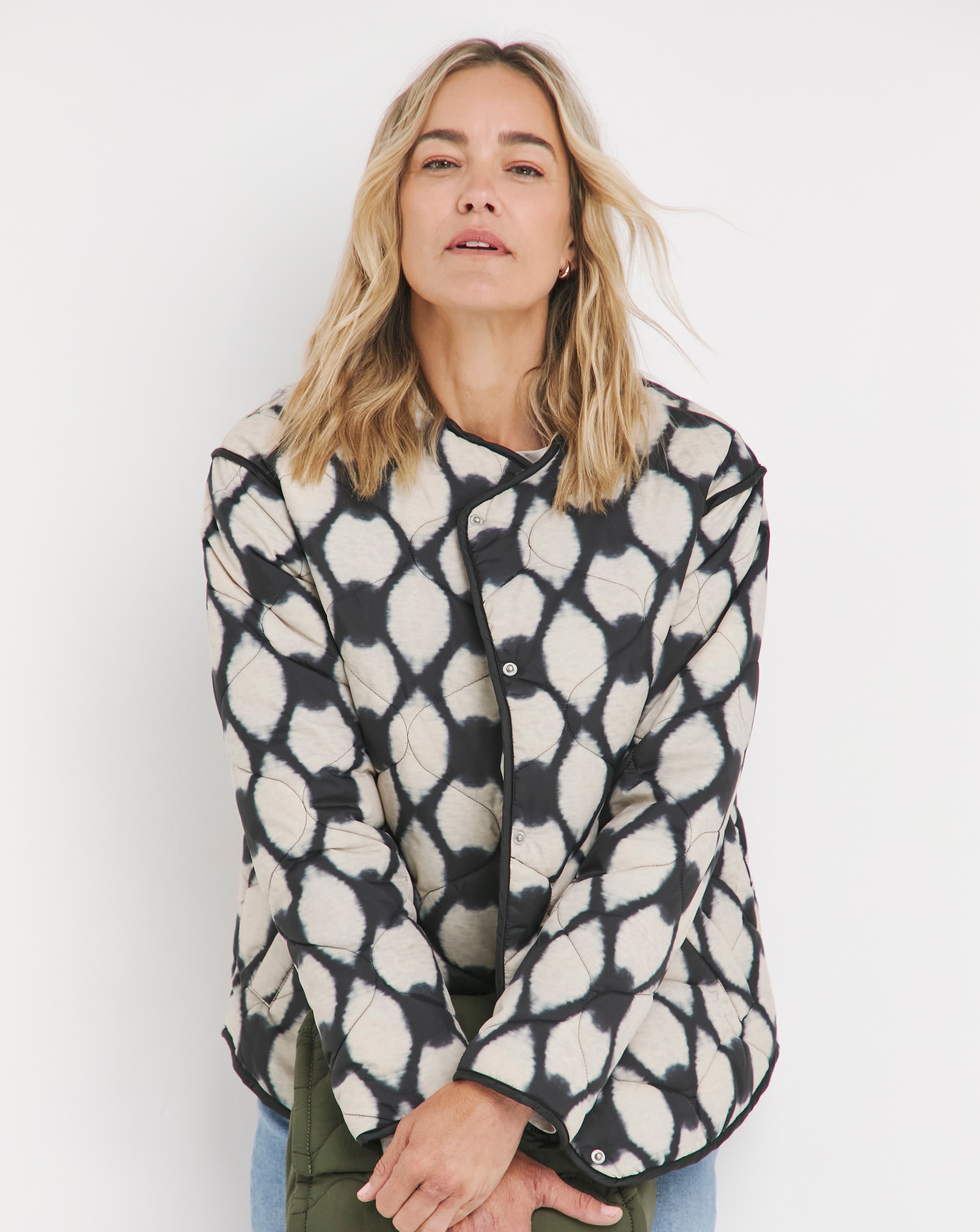 Printed Short Quilt Jacket JD Williams