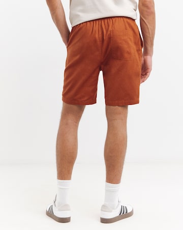 Linen Blend Elasticated Drawcord Short