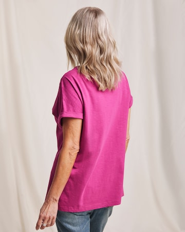 Julipa Pure Cotton Lace Trim T-Shirt