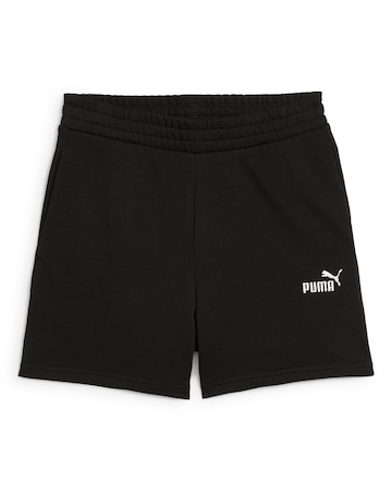PUMA Essentials Small No.1 Logo 5" High Waist Shorts