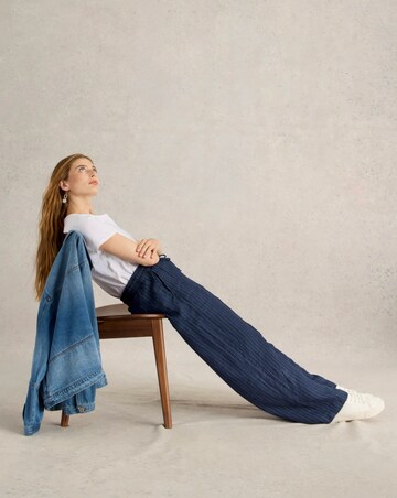 White Stuff Belle Linen Wide Leg Trouser