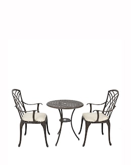Charles Bentley Cast Aluminium 3 Piece Bistro Set