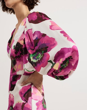 Phase Eight Fiona Floral Puff Sleeve Dress