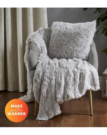 Catherine Lansfield Shaggy Fleece Throw