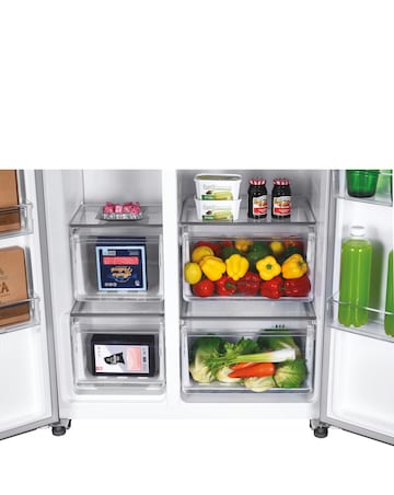 Hoover HHSBSO-6174XWDK-1 90cm Slim Non Plumbed Water Dispenser Fridge Freezer