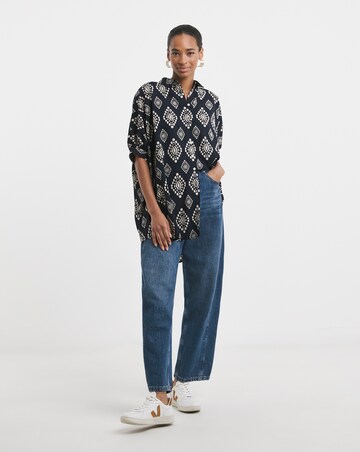 Printed Oversized Blouse