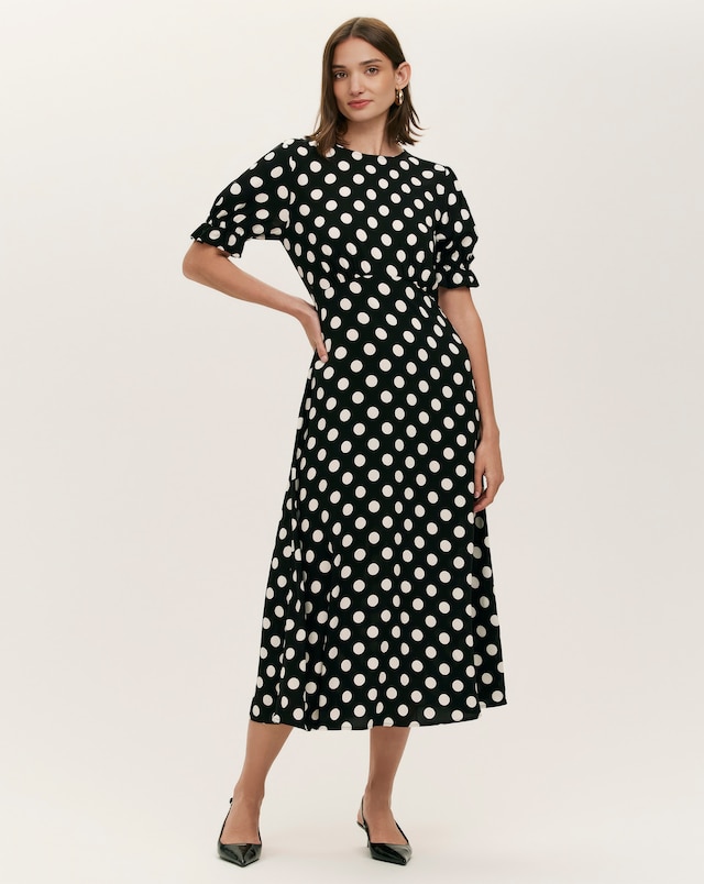 Finery London Spot Mela Dress