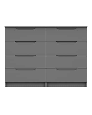 Sorrento High Gloss Assembled 4 plus 4 Drawer Chest