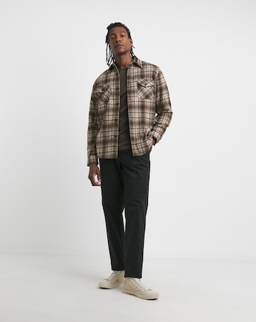 Premium Mercerised Supima Cotton T-Shirt Long Length- Chocolate