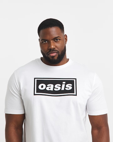 Jack & Jones Oasis Crew Neck T-Shirt - White/Multi