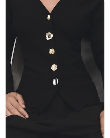 MANGO JACKET WITH INTEREST BUTTON DETAIL