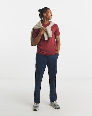 5 Pack Multi V Neck T-Shirts Long Length