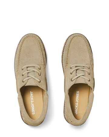 Jack & Jones Brooklyn Suede Boat Shoe - Natural