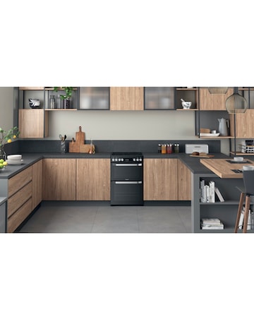 Hotpoint HDM67V9HCB/UK 60cm Electric Double Cooker + Installation