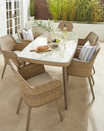 Sorrento 6-Seater Rattan Dining Set