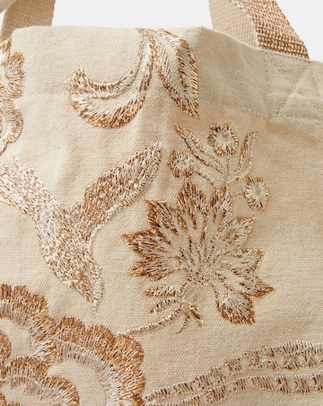 Accessorize Embroidered Shopper Bag