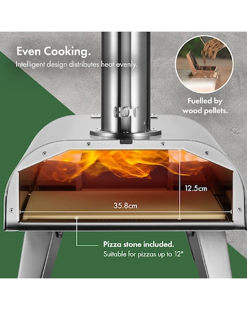 VonHaus Outdoor Pizza Oven with Accessories
