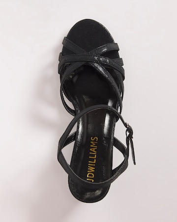 Peep Toe Wedge Occasion Sandal - Extra Wide Fit (EEE)