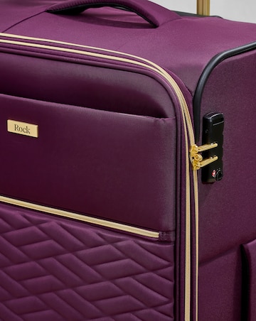 Rock Sloane 3pc Suitcase Set - Purple