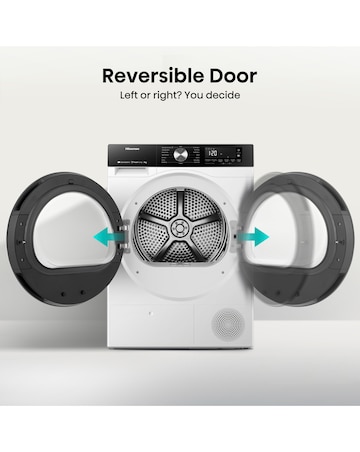 Hisense 3S Series DH3S802BW3 WiFi-enabled 8kg Heat Pump Tumble Dryer - White