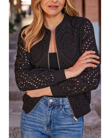 Sosandar Broderie Anglasie Bomber