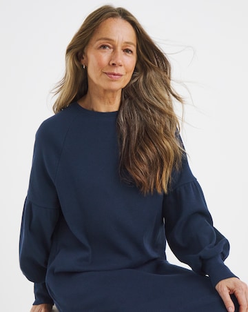 Textured Jersey Drop Shoulder Maxi Dress