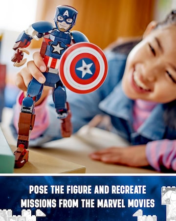 LEGO Marvel Captain America Construction Figure Set 76258