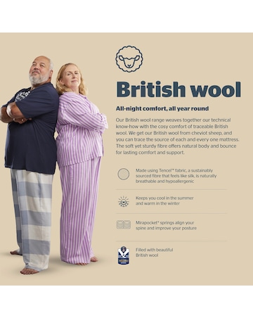 Silentnight British Wool Naturals 1800 Pocket Mattress