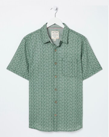 FatFace Geo Short Sleeve Print Shirt