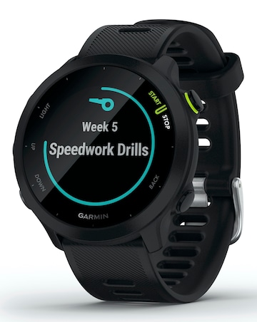 Garmin Forerunner 55 GPS Running Smart Watch - Black