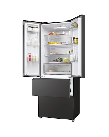 Haier HFR5719ENPB 70cm French Door Fridge Freezer - Black
