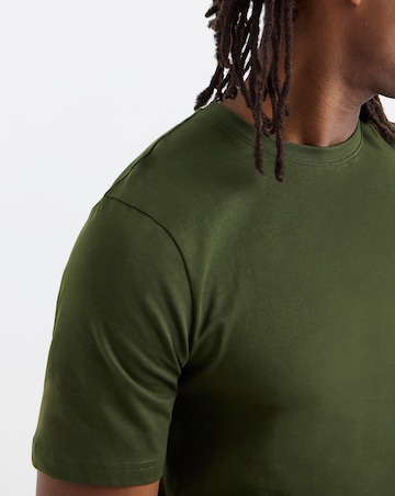 5 Pack Crew Neck T-Shirts Long - Multi