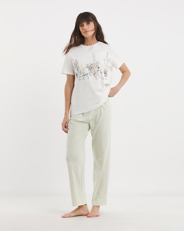 Bambi Cotton Wide Leg Pyjama Set