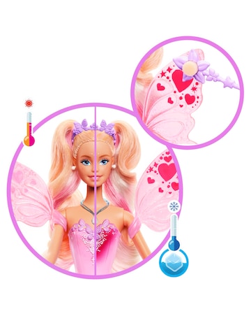 Barbie Fantasy Fairy Doll with Colour-Change Wings and Outfit