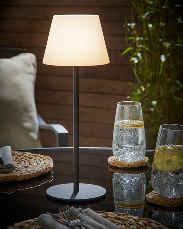 Indoor/Outdoor Dimming Rechargeable Lamp - Black