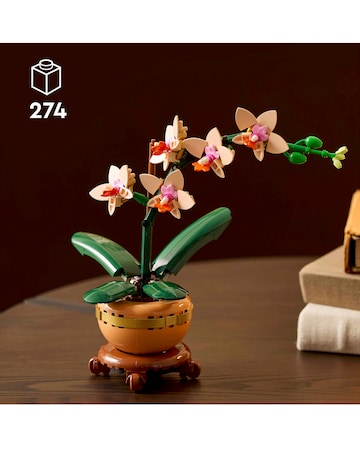 LEGO Botanicals Mini Orchid Plant Gift, Home Decor Building Kit for Adults 10343