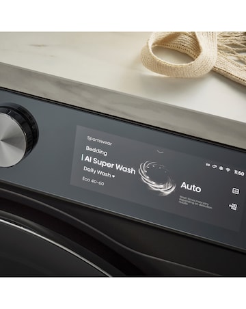 Hisense 7 Series WF7S1247BB AI Wifi-enabled 12kg 1400 spin Washing Machine Black